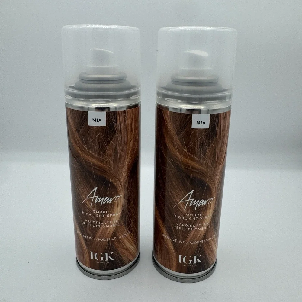 IGK MIA‎ Amaro Ombre Highlight Spray (5oz) Pack of 2 Cans NEW